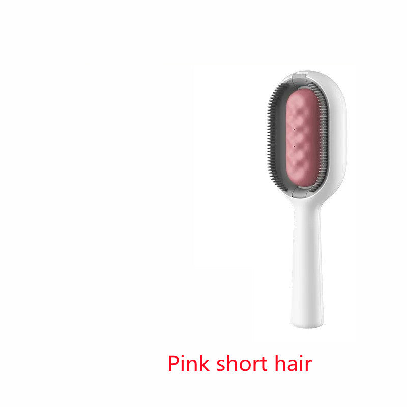 Pet Dematting Brush and Comb for Hair Removal with Collection Tank