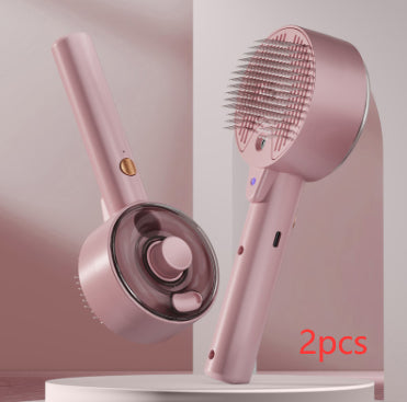 Self Cleaning Steam Pet Grooming Brush For Hair Removal