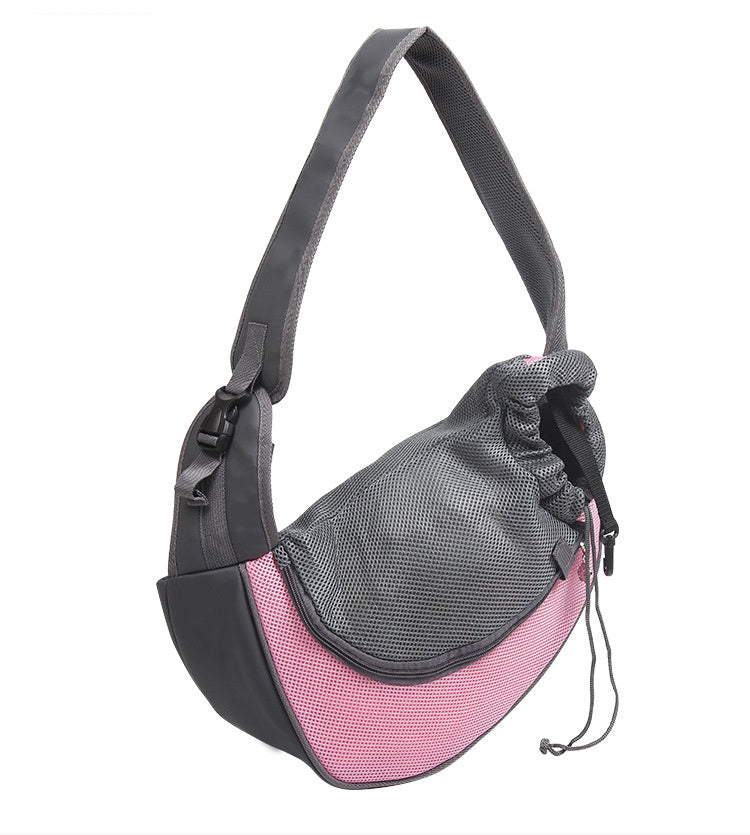 Outdoor Travel Mesh Pet Carrier Shoulder Sling Bag Tote