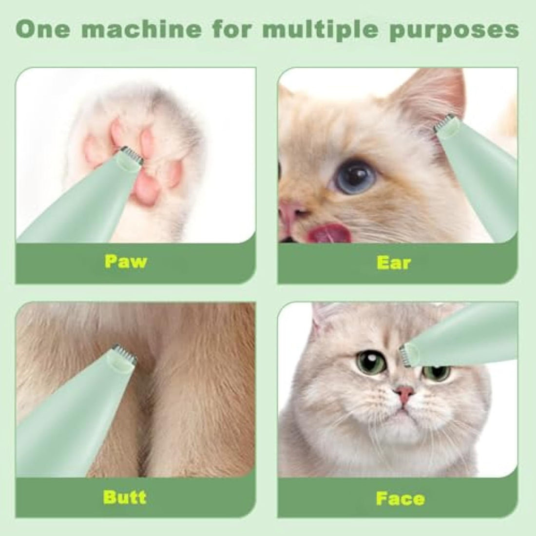 Rechargeable Pet Paw Trimmer For Safe Grooming And Precise Hair Removal
