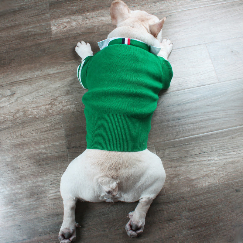 Christmas Themed Pet Sweater For Autumn And Winter Wear