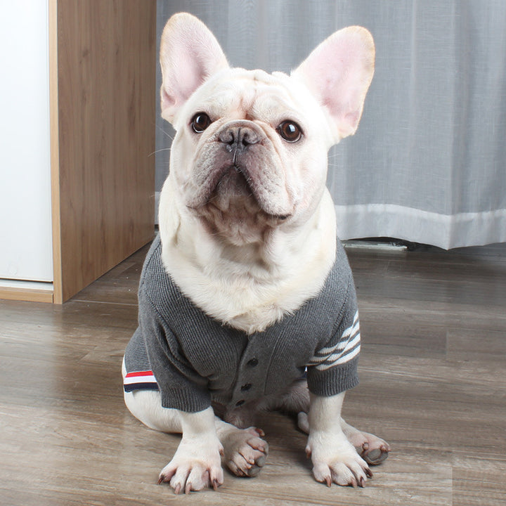 Christmas Themed Pet Sweater For Autumn And Winter Wear