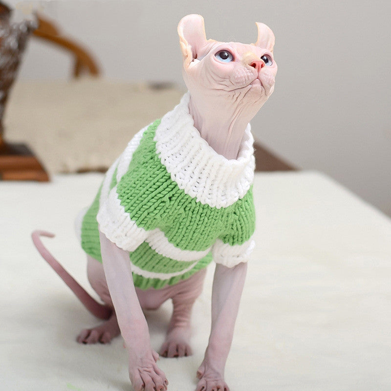 Warm Pet Sweater For Hairless Cats Cozy Winter Wear