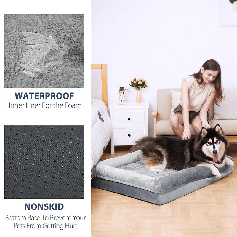 Large Thick Cushion Pet Bed For Comfortable Resting