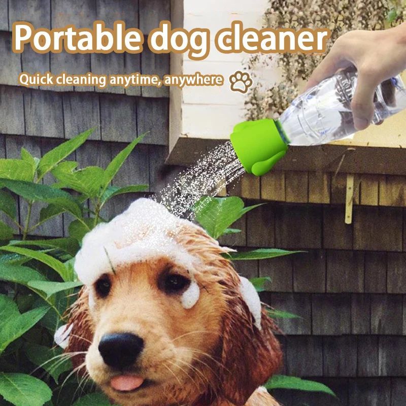 Multifunctional Pet Bath Sprayer with Silicone Shower Head and Nozzle