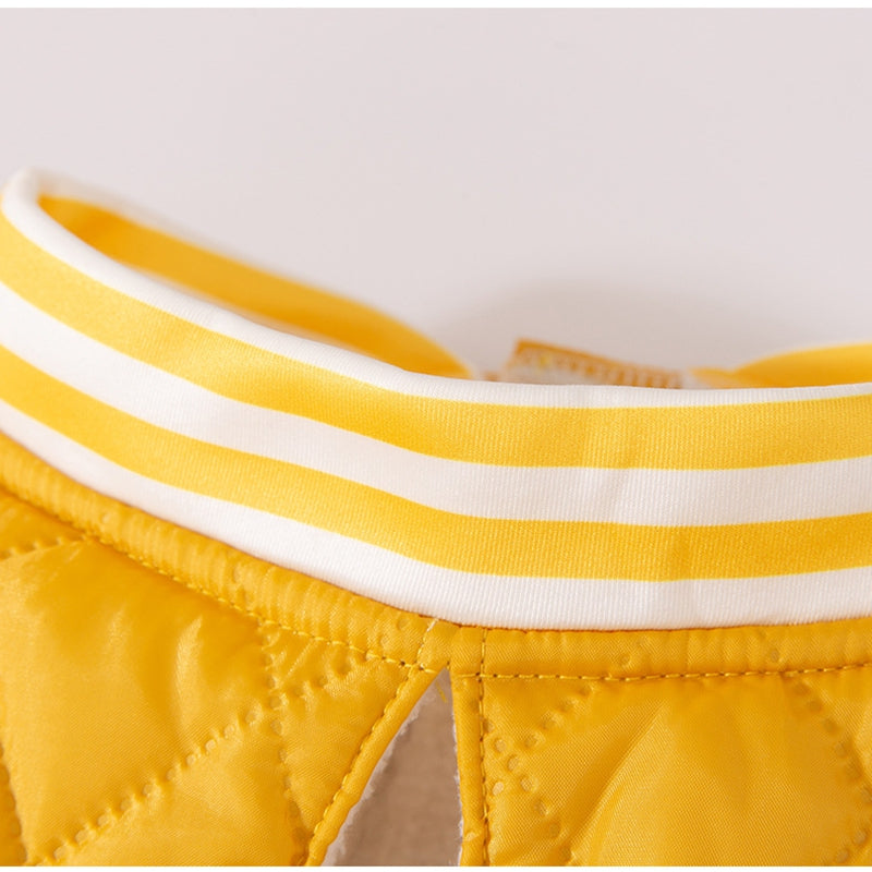 Quilted Cotton Pet Jacket For Large Breeds Winter Warm Wear