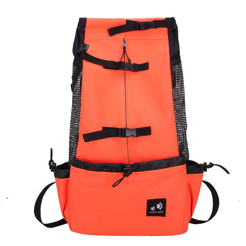 Double Shoulder Pet Carrier Backpack For Outdoor Travel Use