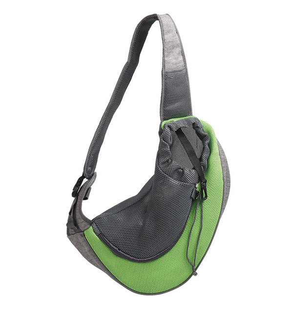 Outdoor Travel Mesh Pet Carrier Shoulder Sling Bag Tote