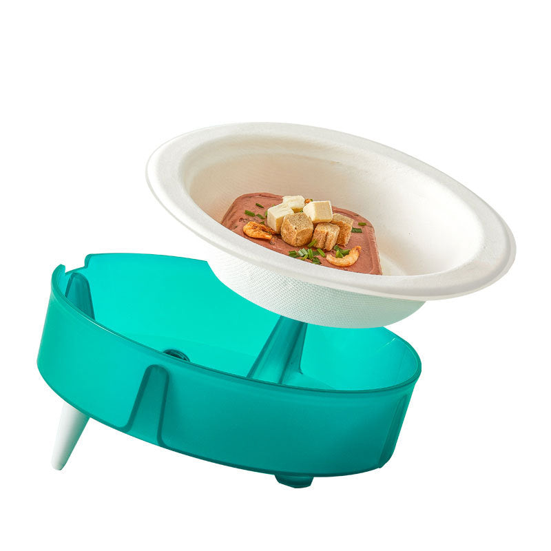 Disposable Portable Pet Food Bowl With Replaceable Eco Friendly Design