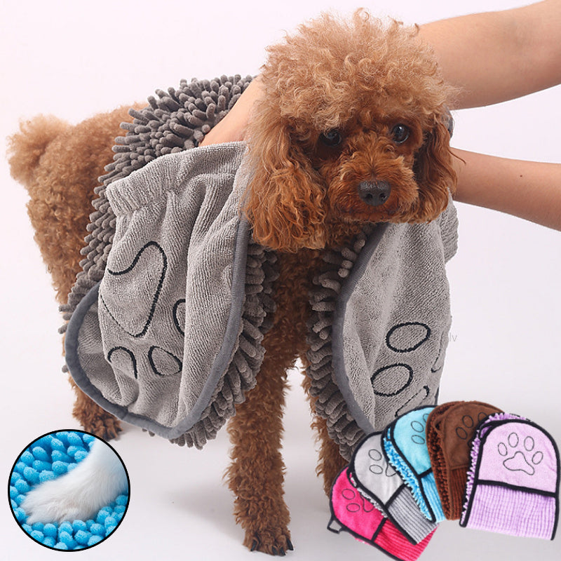 Super Absorbent Quick-Drying Pet Microfiber Bath Towel