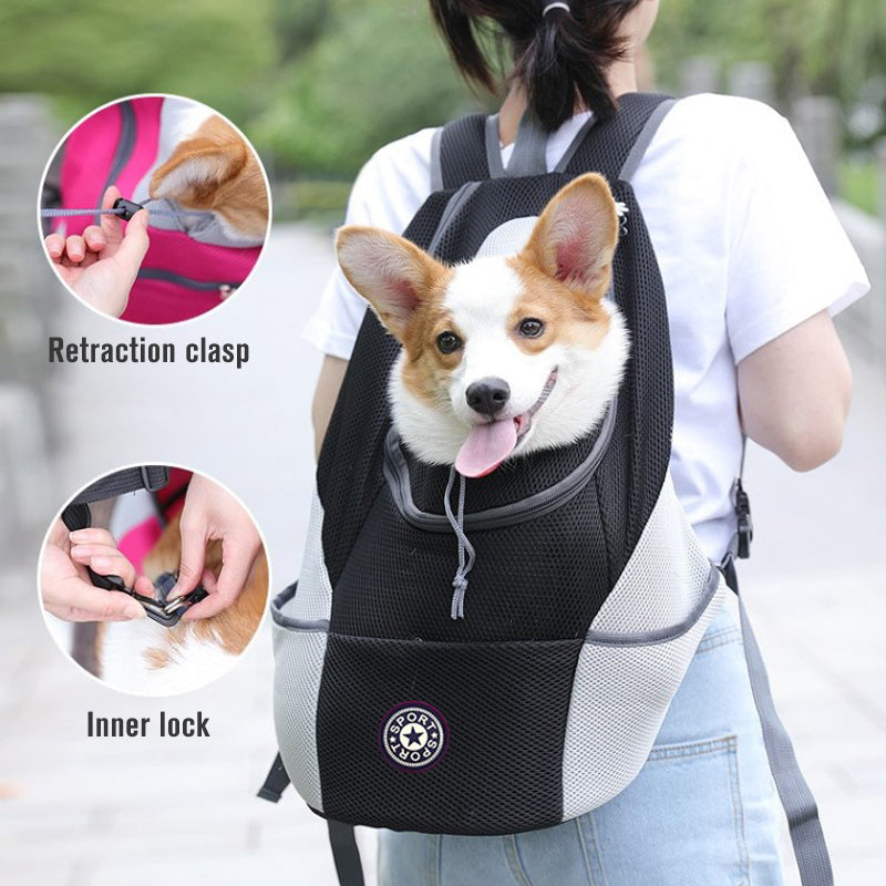 Portable Outdoor Pet Carrier Backpack For Comfortable Travel Use