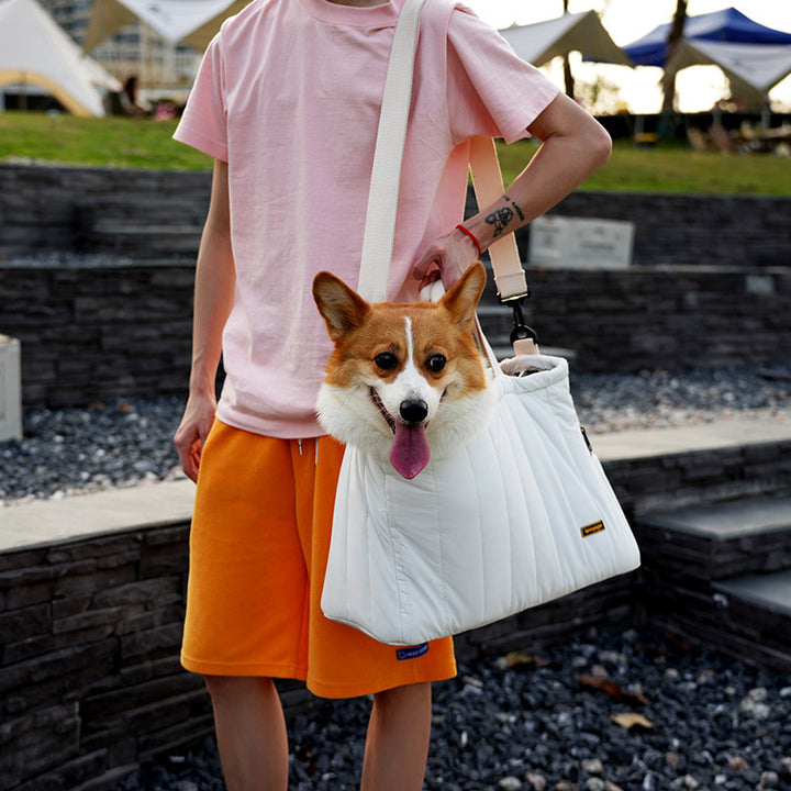 Portable Pet Messenger Carrier Bag For Everyday Travel Use
