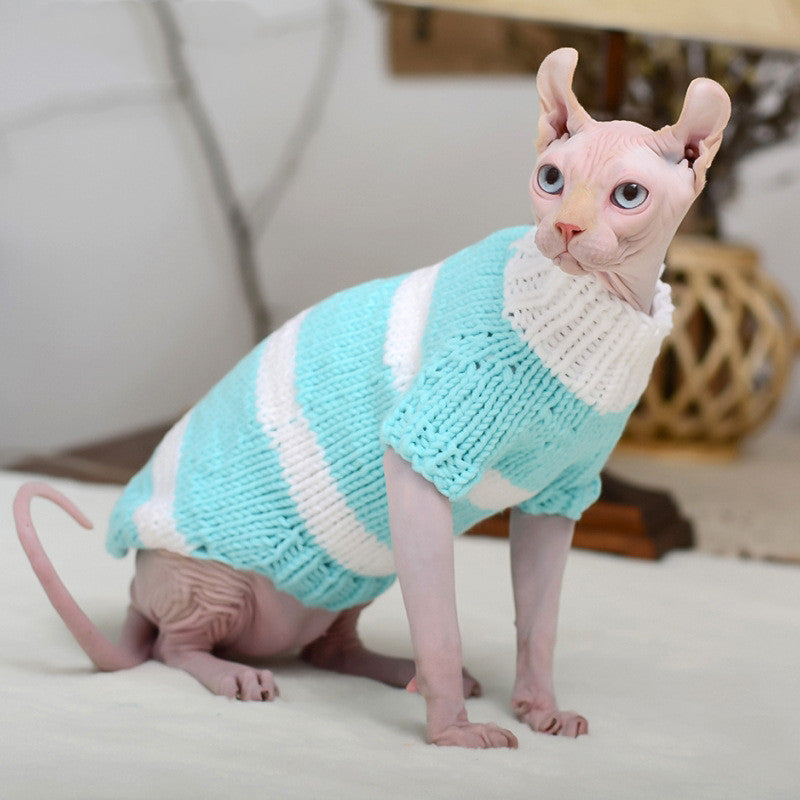 Warm Pet Sweater For Hairless Cats Cozy Winter Wear