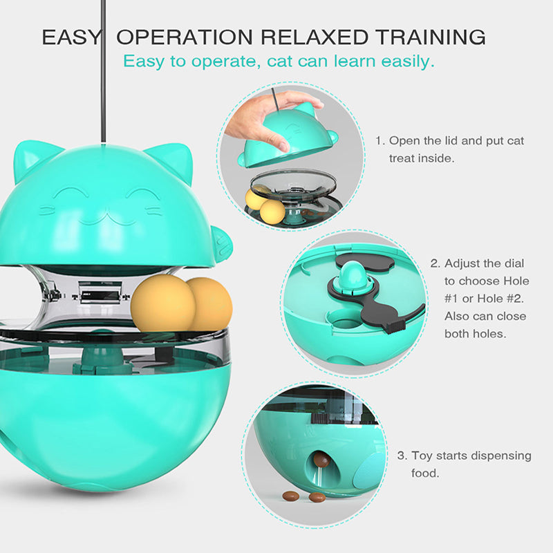 Lucky Track Turntable Ball Pet Toy For Interactive Play