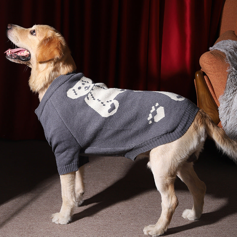 Warm Thick Pet Sweater For Large Pets Winter Wear