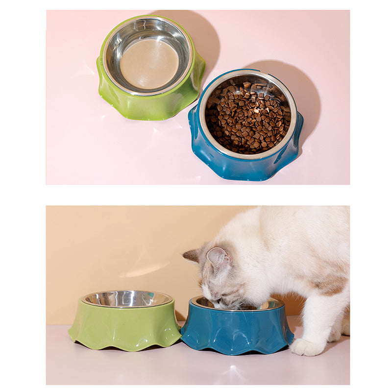 Stainless Steel Pet Feeding Bowl With Non Slip Rubber Base
