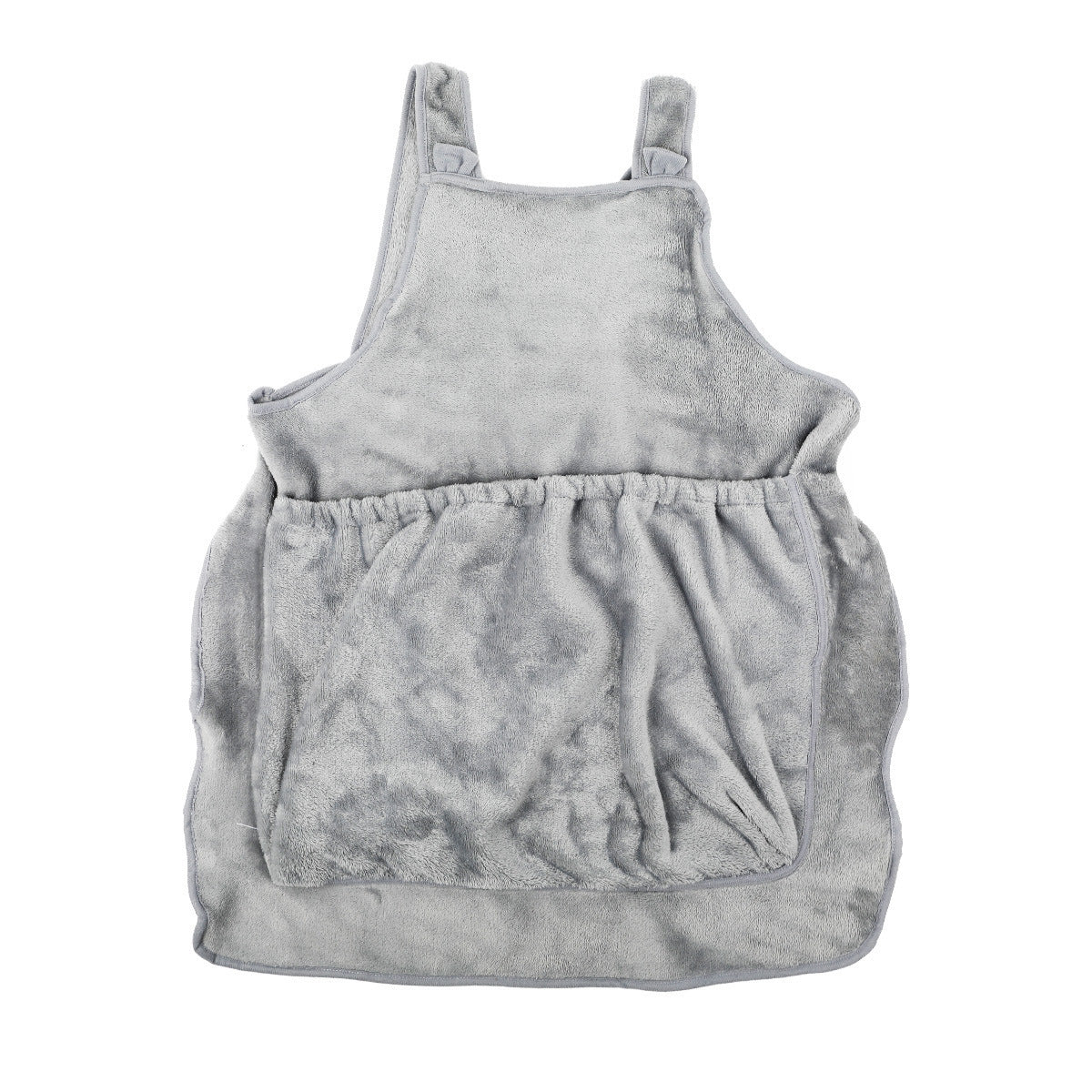 Plush Pet Carrier Apron With Chest Pocket For Outdoor Travel