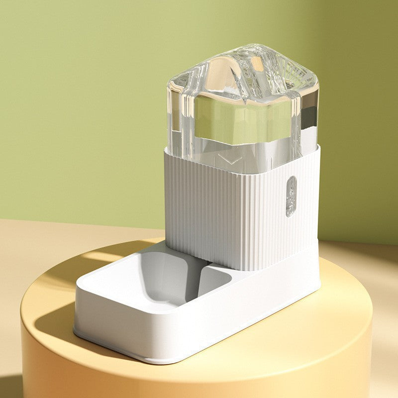 Pet Drinking Fountain Bowl With Slow Feeding Design