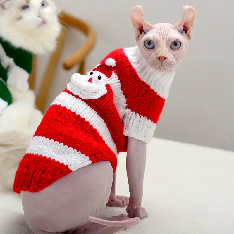 Warm Pet Sweater For Hairless Cats Cozy Winter Wear