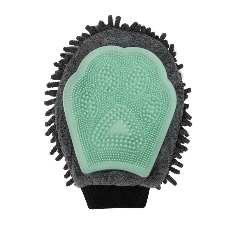 2-in-1 Pet Bathing Brush and Grooming Glove for Brushing Massaging