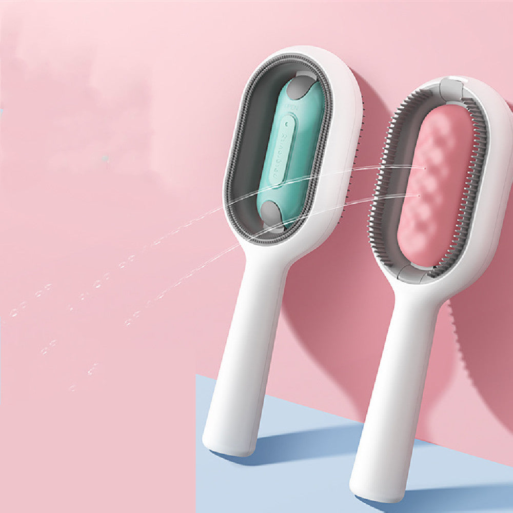 Pet Dematting Brush and Comb for Hair Removal with Collection Tank