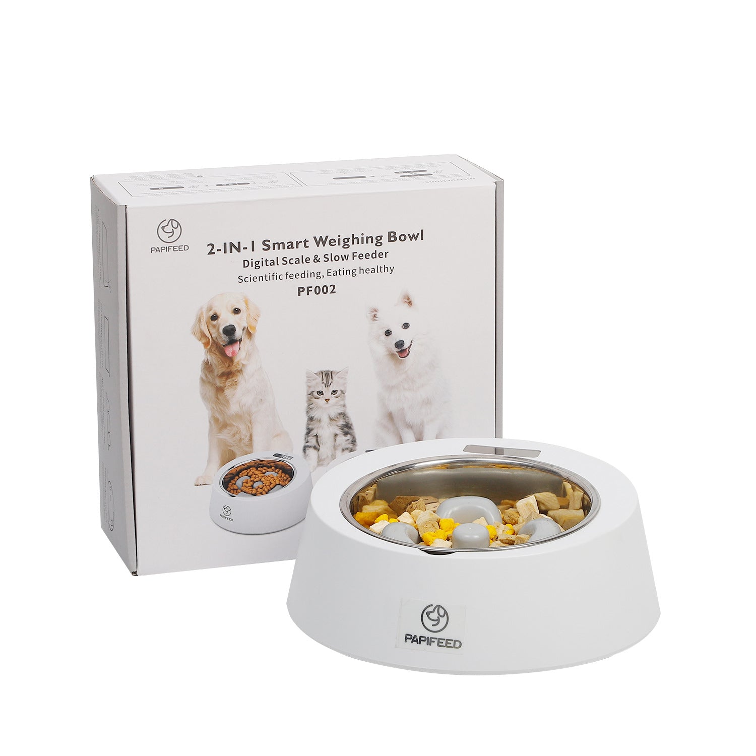 Smart Weighing Slow Feeder Pet Bowl For Healthy Eating