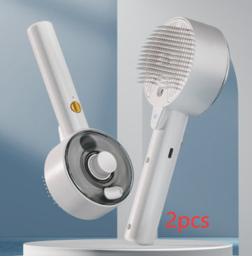 Self Cleaning Steam Pet Grooming Brush For Hair Removal