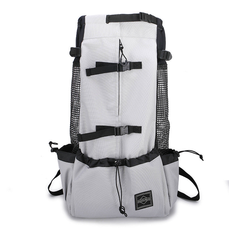Double Shoulder Pet Carrier Backpack For Outdoor Travel Use