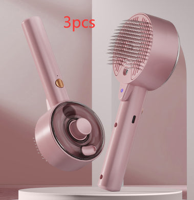 Self Cleaning Steam Pet Grooming Brush For Hair Removal