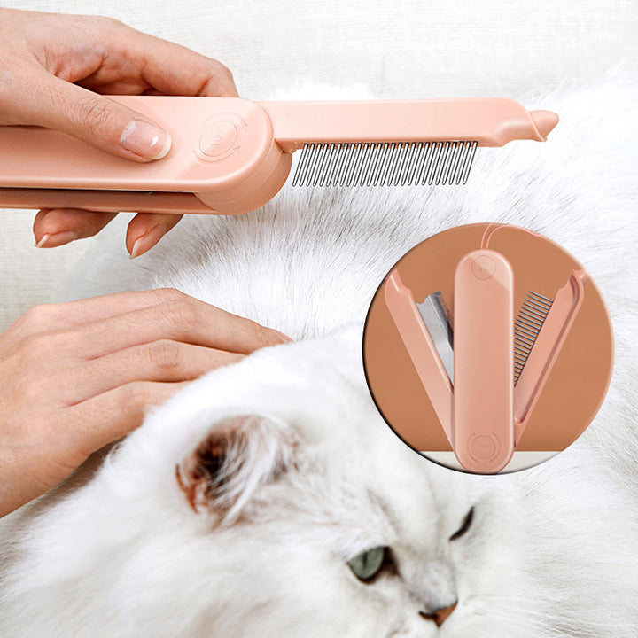 Pet Dematting Comb with Dense Teeth for Grooming and Hair Removal