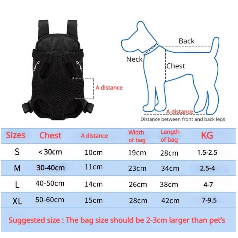 Breathable Adjustable Pet Carrier Backpack For Hiking Camping And Travel
