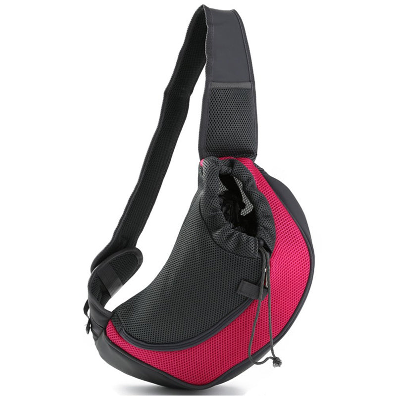 Outdoor Travel Mesh Pet Carrier Shoulder Sling Bag Tote