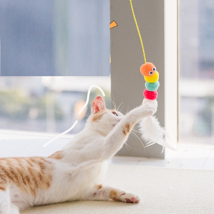 Interactive Hanging Mouse Toy With Rope Telescopic Design For Pets