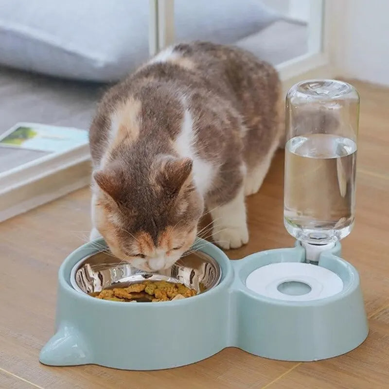 Automatic Gravity Pet Water Dispenser And Food Feeder Bowl