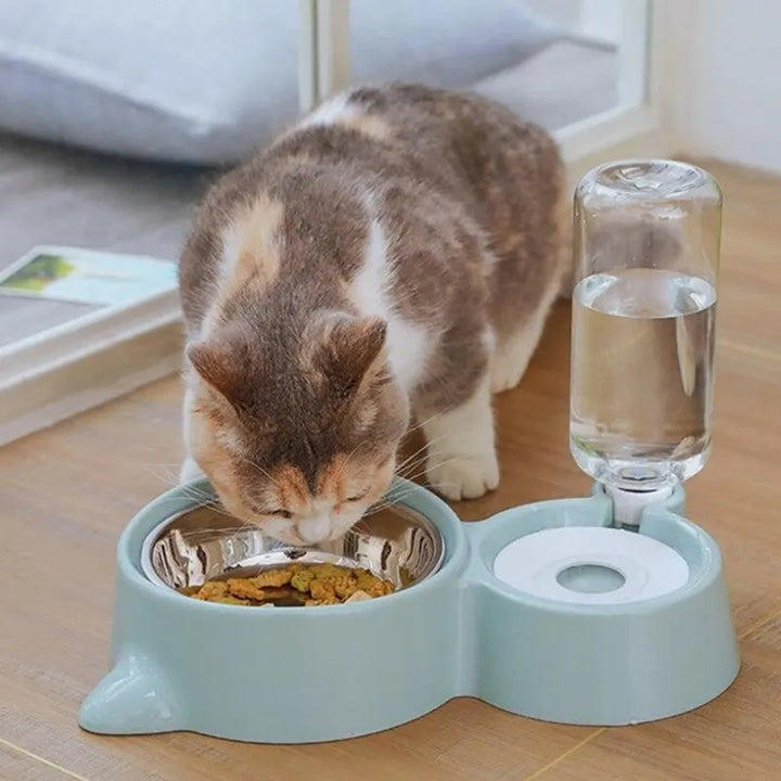 Automatic Gravity Pet Water Dispenser And Food Feeder Bowl