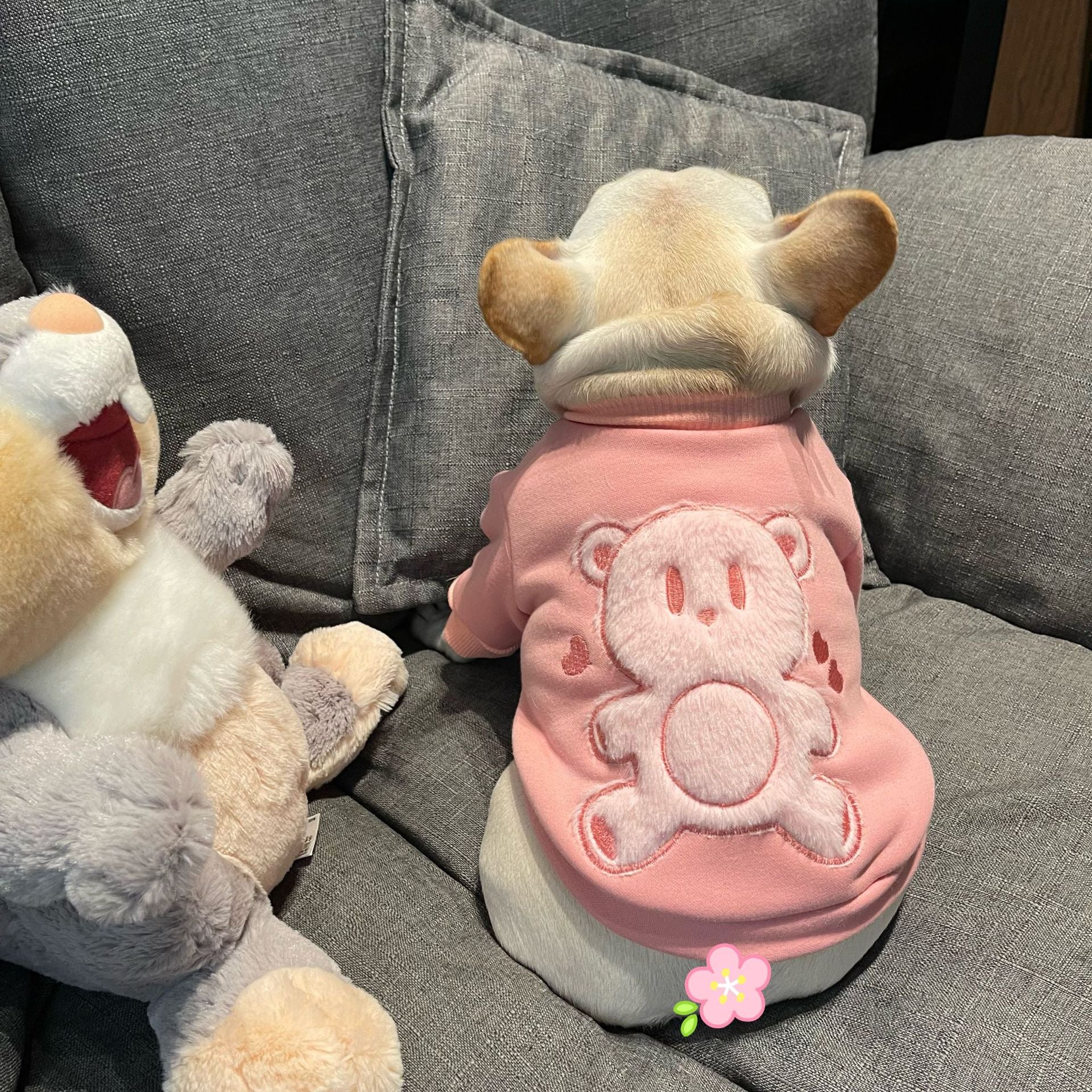 Plush Princess Style Pet Sweater For Warm And Cozy Wear