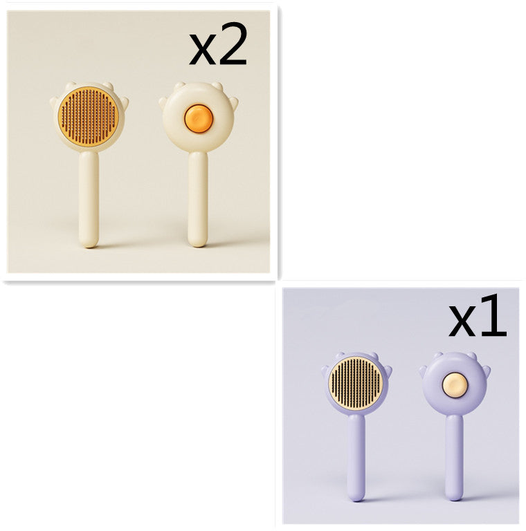 Pet Grooming Comb with Massage and Hair Removal Function
