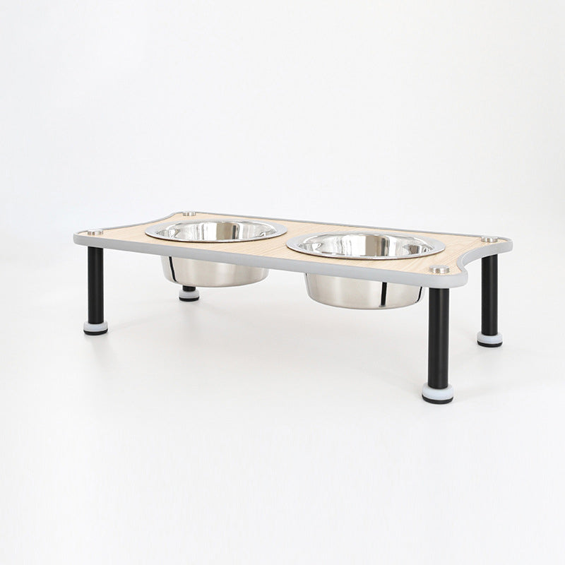 Adjustable Height Pet Food Bowl Rack For Comfortable Feeding