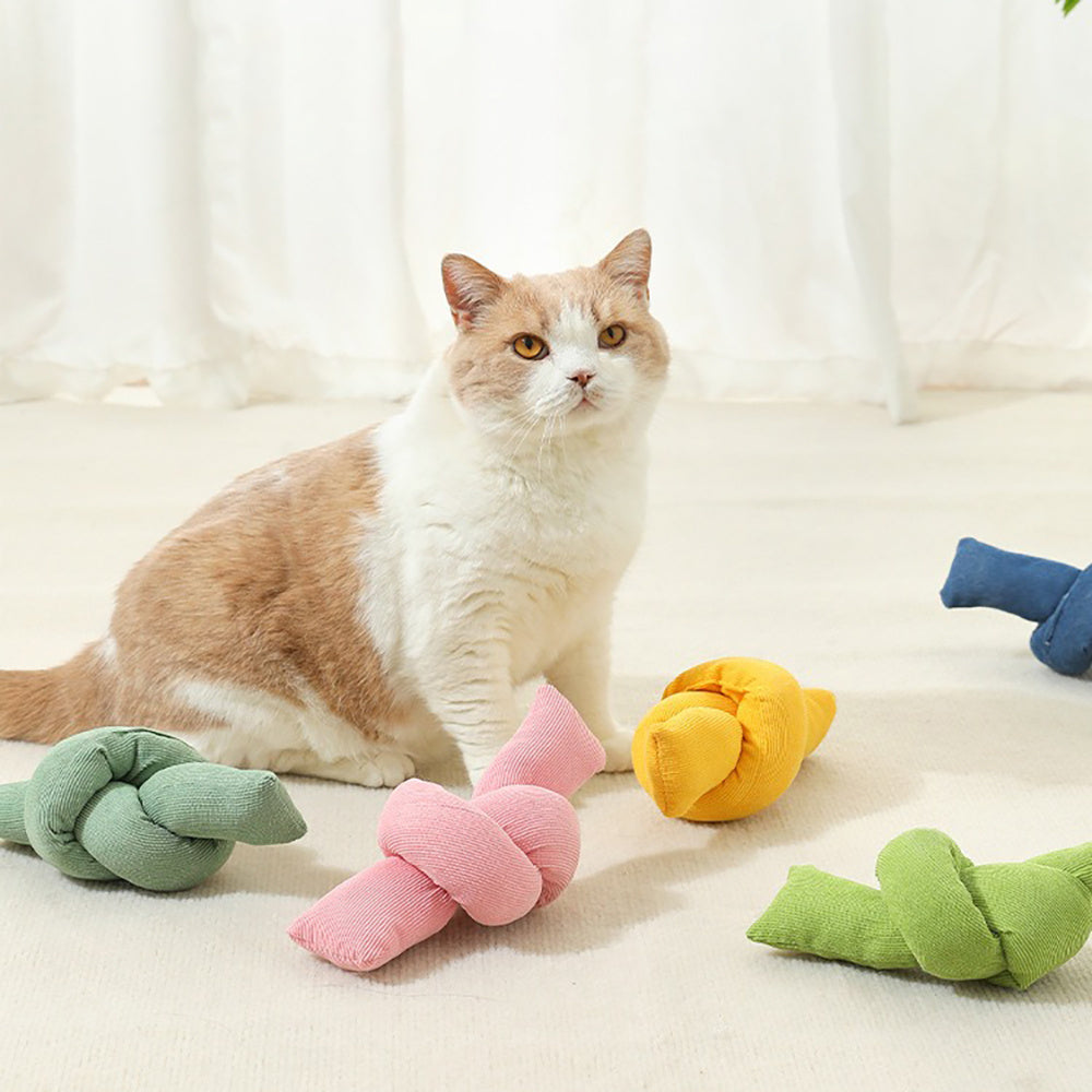 Natural Cotton Knot Rope Pet Toy For Chewing And Tugging