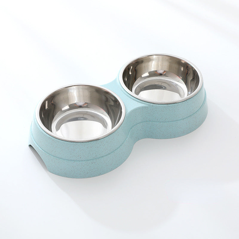 Double Stainless Steel Pet Feeding Bowls For Food And Water