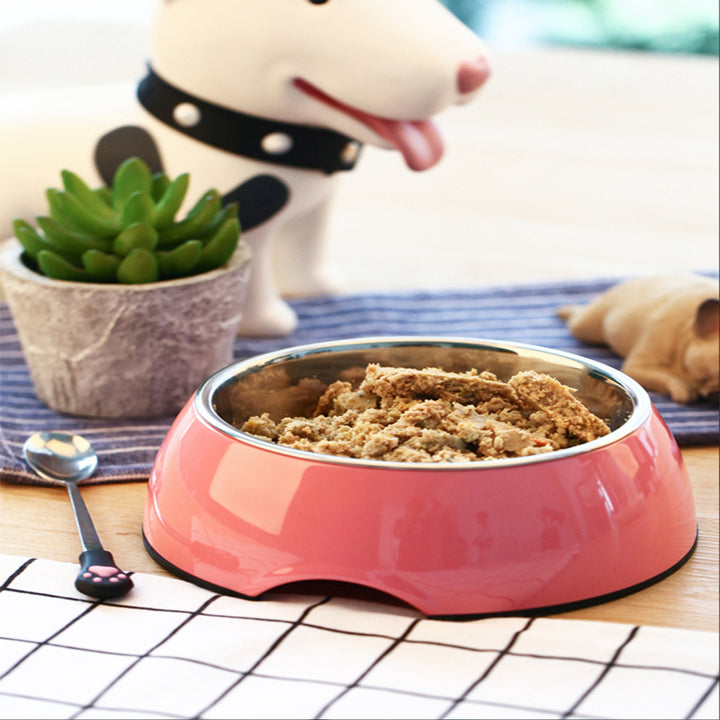 Large Stainless Steel Pet Food Bowl For Durable Daily Feeding