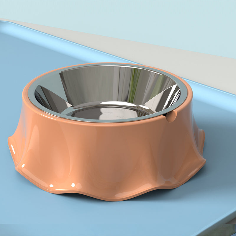 Stainless Steel Pet Feeding Bowl With Non Slip Rubber Base