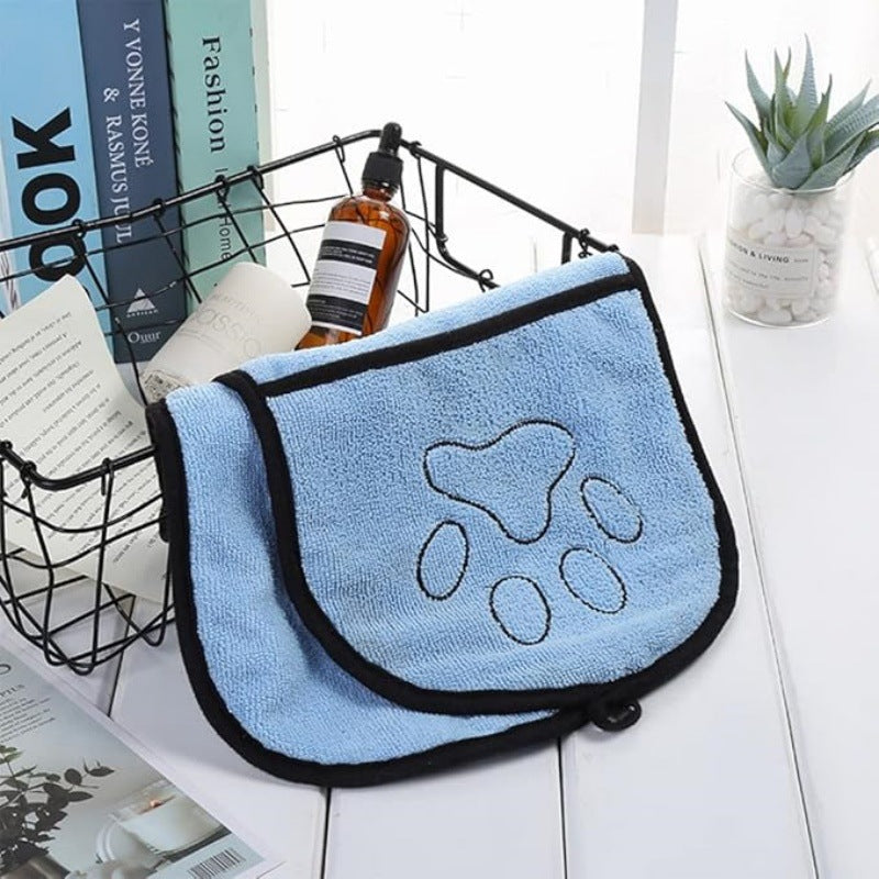 Pet Quick-Absorbent Bath Towel for Grooming and Drying