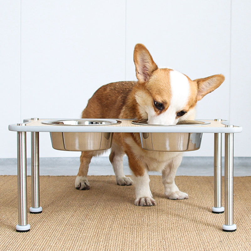 Adjustable Height Pet Food Bowl Rack For Comfortable Feeding