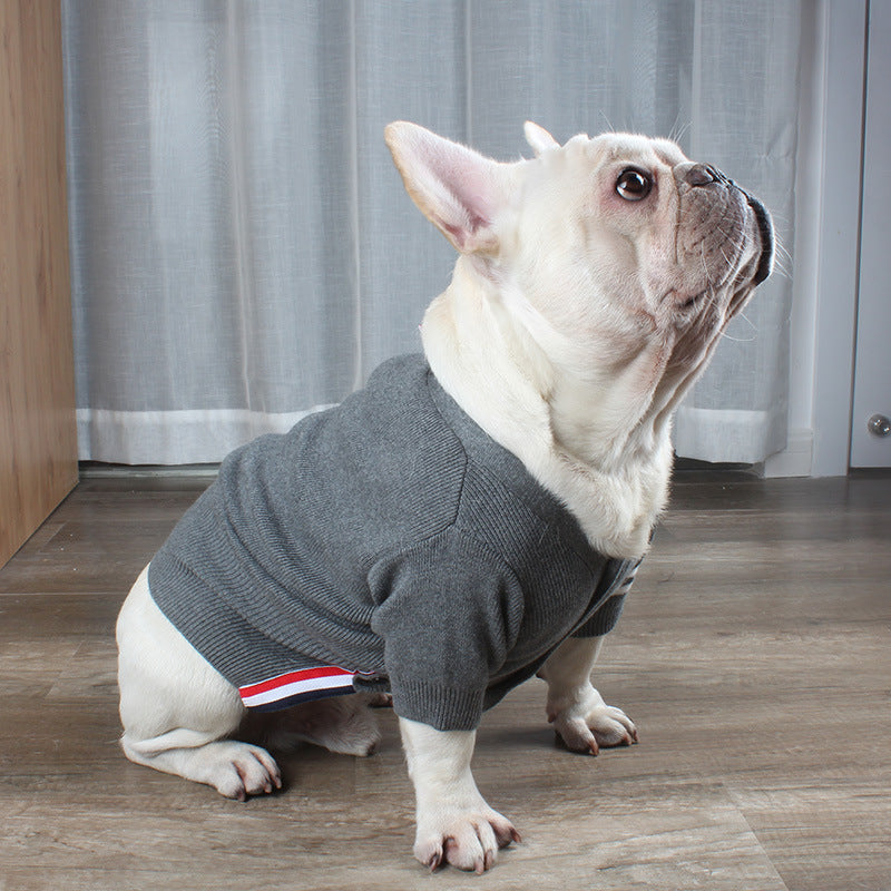 Christmas Themed Pet Sweater For Autumn And Winter Wear