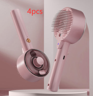 Self Cleaning Steam Pet Grooming Brush For Hair Removal