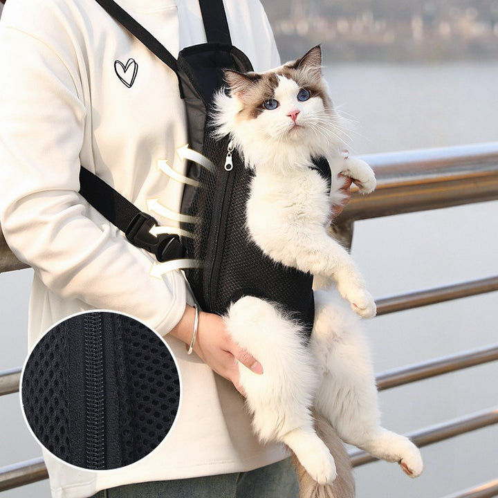 Breathable Adjustable Pet Carrier Backpack For Hiking Camping And Travel