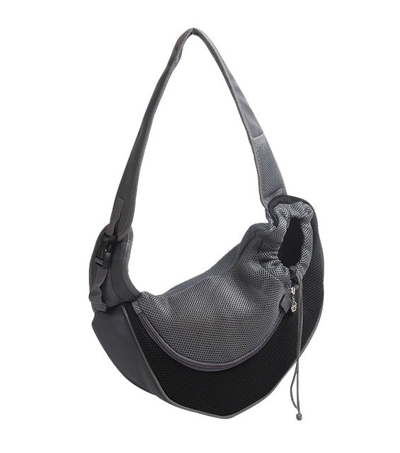 Outdoor Travel Mesh Pet Carrier Shoulder Sling Bag Tote