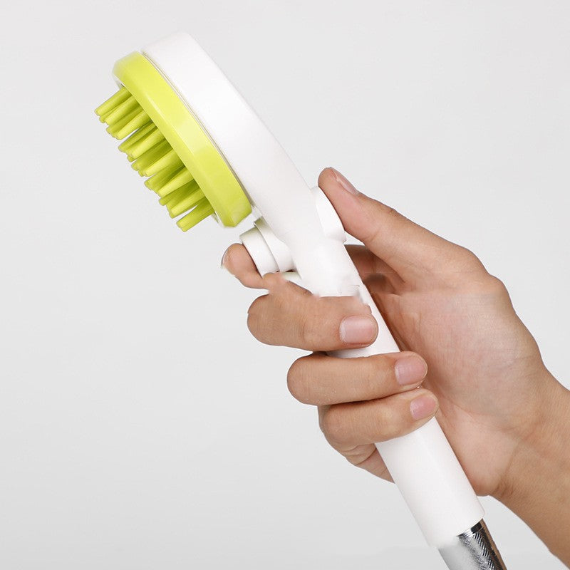 Pet Cleaning Tool with Massage Comb Bath Brush and Shower Head