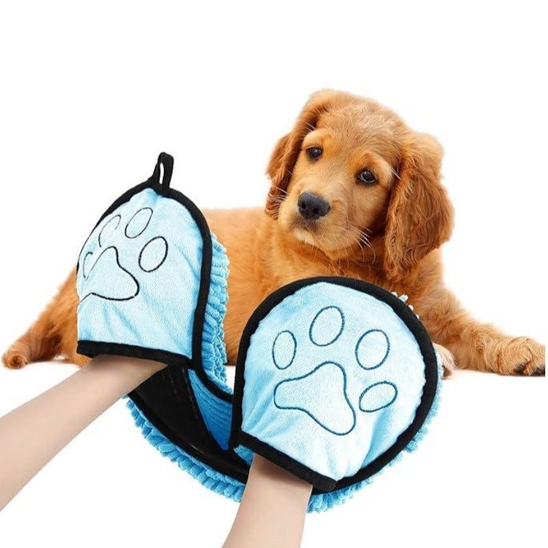 Pet Quick-Absorbent Bath Towel for Grooming and Drying